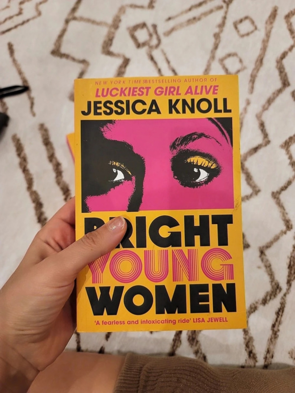 Bright Young Women by Jessica Knoll Book Yellow & Pink